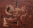 Femme couchee et Guitariste Picasso